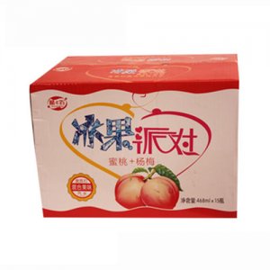 酷e百冰果派对蜜桃+杨梅混合果味汽水