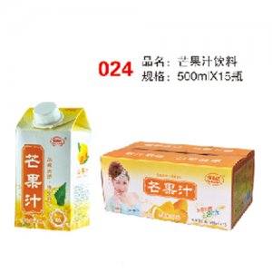 福志达芒果汁饮料500mlX15