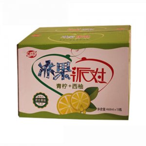 酷e百冰果派对清宁+西柚混合果味汽水