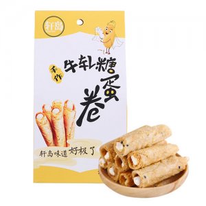 轩岛牛轧糖蛋卷100g