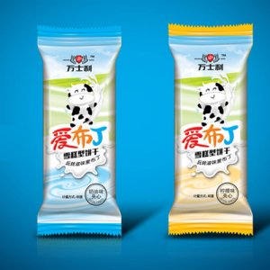万士利爱布丁夹心饼干