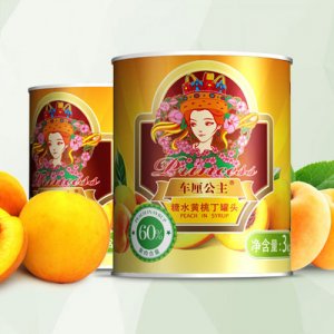 棒师傅糖水黄桃丁罐头