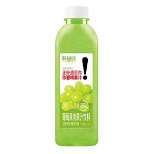 味益纯葡萄果肉果汁500ml