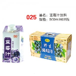 福志达蓝莓汁饮料500mlX6
