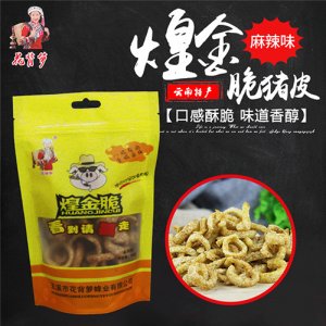花背箩煌金脆猪皮麻辣味袋装