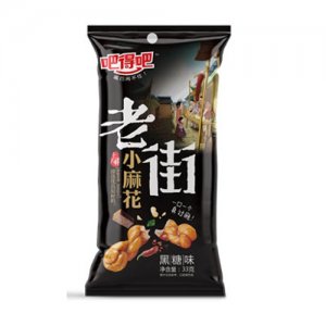 吧得吧老街小麻花黑糖味33克