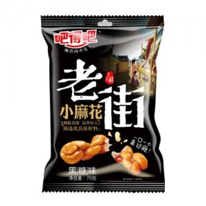 吧得吧老街小麻花黑糖味70克