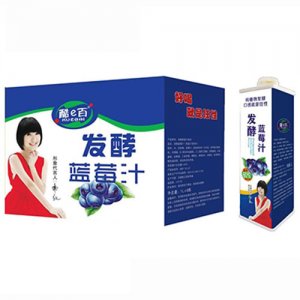 酷e百发酵蓝莓汁方瓶1Lx8瓶