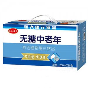 恒大康元无糖中老年蛋白饮品
