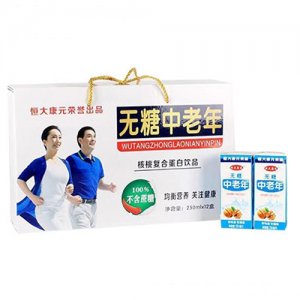 恒大康元无糖中老年复合蛋白饮品礼盒