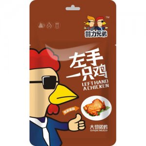 囍力兄弟左手一只鸡黑胡椒味大切诺鸡60克