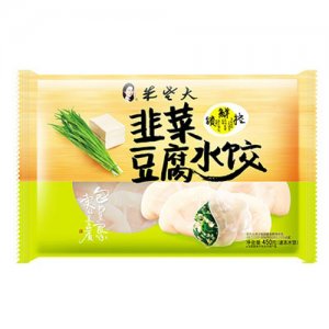 朱老大韭菜豆腐水饺450g