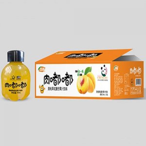 浩明肉嘟嘟黄桃果粒复合果汁500mlx15