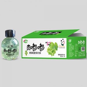 浩明肉嘟嘟葡萄果粒复合果汁500mlx15