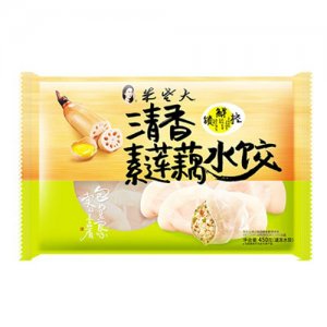 朱老大清香素莲藕水饺450g