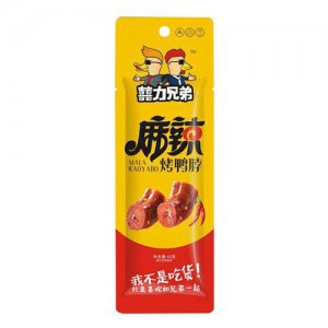 囍力兄弟麻辣烤鸭脖52g