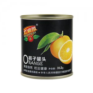 红派司桔子罐头312克