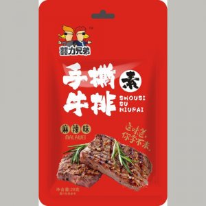 囍力兄弟手撕牛排麻辣味28克