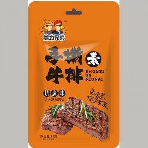 囍力兄弟手撕牛排烧烤味28克