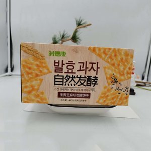 润德康全麦芝麻味发酵饼干箱装