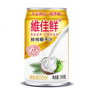 维佳鲜鲜榨椰子汁310g