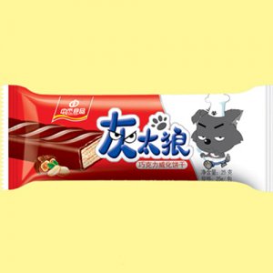 中杰灰太狼巧克力威化饼干