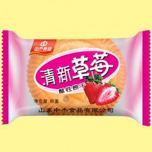 中杰清新草莓饼干