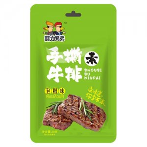 囍力兄弟手撕牛排泡椒味28g