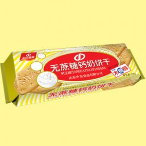 中杰无蔗糖钙奶饼干