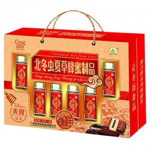 贡圣坊北冬虫夏草蜂蜜制品礼盒