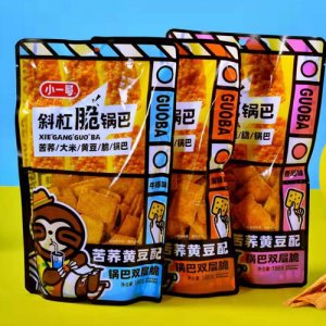 小一哥斜杠脆锅巴--苦荞黄豆配
