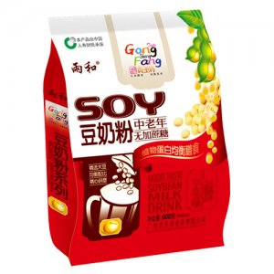 雨和中老年无糖豆奶粉袋装600g