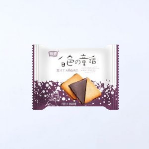 诺丁白色童话黑巧克力夹心曲奇