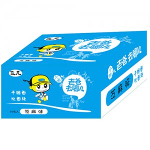 飞凡老爸去哪儿芝麻味干脆面箱装