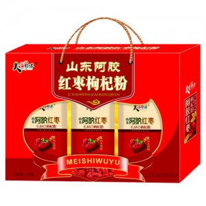 美食物语山东阿胶红枣枸杞粉礼盒
