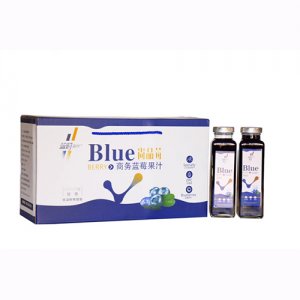 蓝韵森林尚品莓商务蓝莓果汁450ml8瓶大箱450ml15瓶
