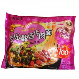 利达多老坛酸汤牛肉面红烧味