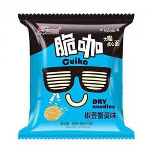 天虹欣秀脆咖点心面椒香蟹黄味干吃面干脆面