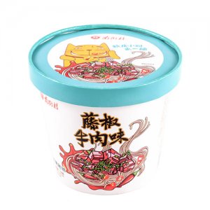 南街村方便粉丝藤椒牛肉味121g桶装