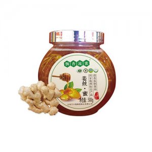 飘香流蜜扁鼓瓶装姜丝蜜500g瓶