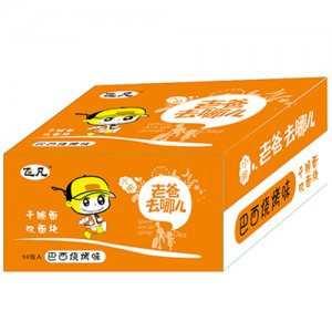 飞凡老爸去哪儿巴西烧烤味干脆面箱装
