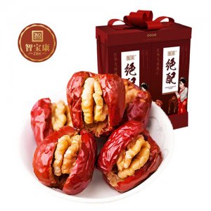 智宝康和田骏枣夹核桃仁880g