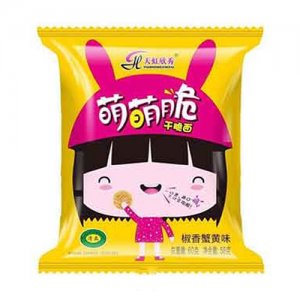 天虹欣秀萌萌脆干吃面干脆面椒香蟹黄味58克
