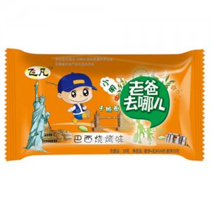 飞凡小明老爸去哪儿巴西烧烤味干脆面28g