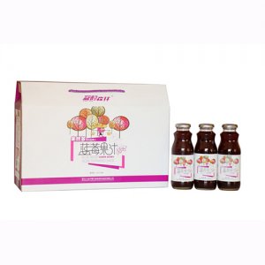 蓝韵森林果然多果肉型蓝莓果汁330ml8瓶大箱330ml15瓶