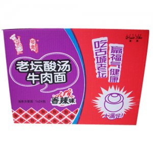 可意老坛酸汤牛肉面箱装