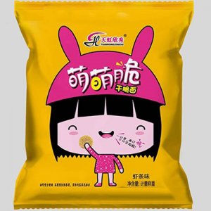 天虹欣秀萌萌脆干脆面虾条味散称