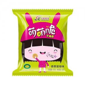 天虹欣秀萌萌脆干脆面香葱蛋卷味干吃面干脆面58克