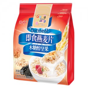 雨和木糖醇坚果即食燕麦片袋装800g