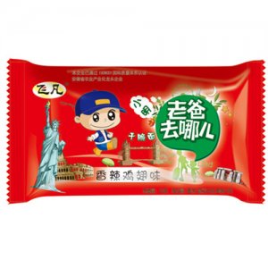 飞凡小明老爸去哪儿香辣鸡翅味干脆面28g